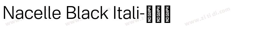 Nacelle Black Itali字体转换